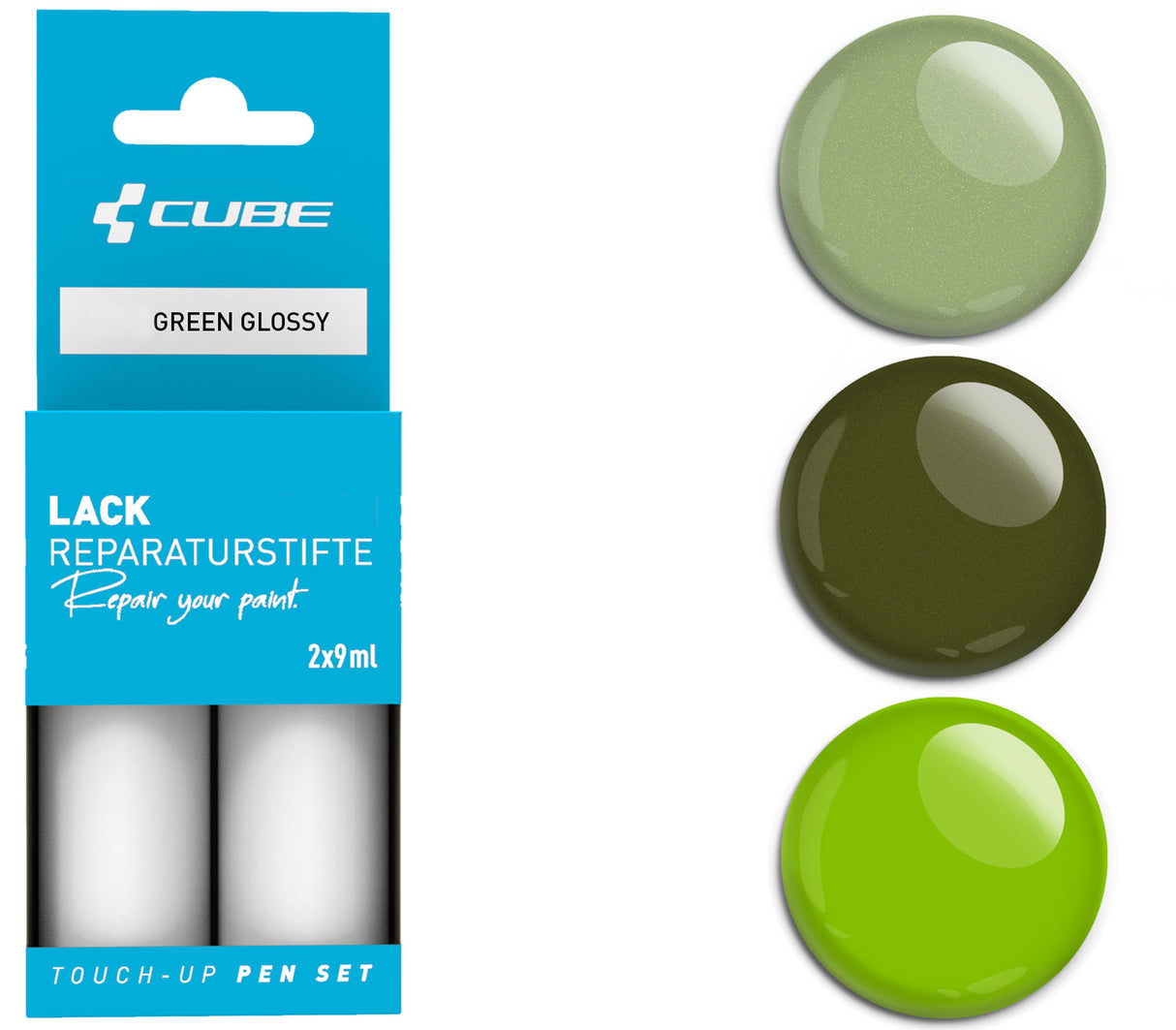 Cube Lackstift-Set grün glänzend