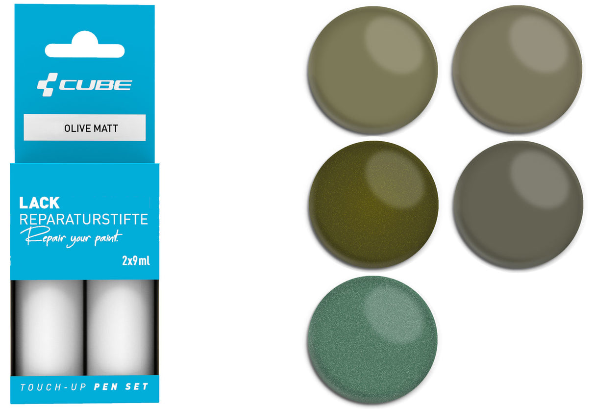 Cube Lackstift-Set oliv matt