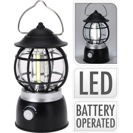Redcliffs Campinglampe Kolben 10x19cm schwarz