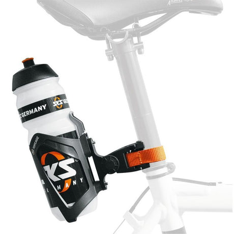Sks Flaschenhalter-Adapter – Schnellspanner – mattschwarz – flexibel und verstellbar