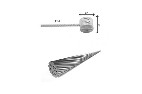 XLC-Kabelbremse innen 4,00 2 Nipp BRX186
