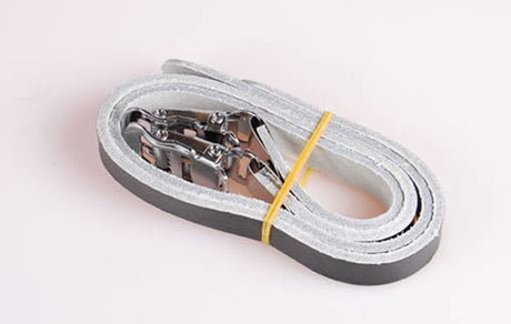 Zehenclip-Riemen in Lapize-Lederoptik in Schwarz