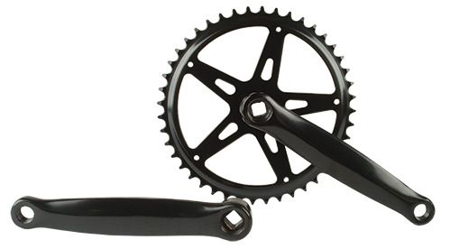 Hzb Kurbel Schettsradstahl 44T 1 8 + 3 32 170 mm -1 mm Schwarz