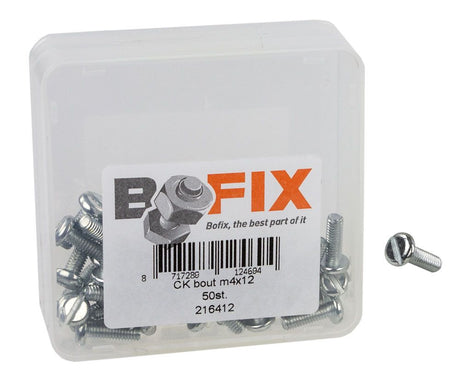Bofix-Schraube M4x12 Rundkopf ds a 50