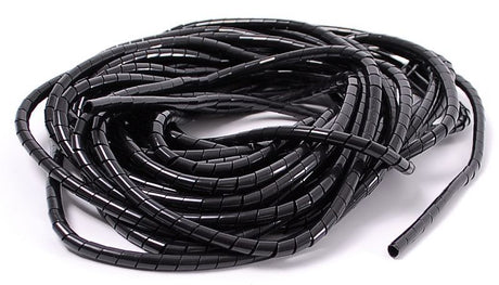 Kabelspiralband ohne Marke 4mm schwarz 10m