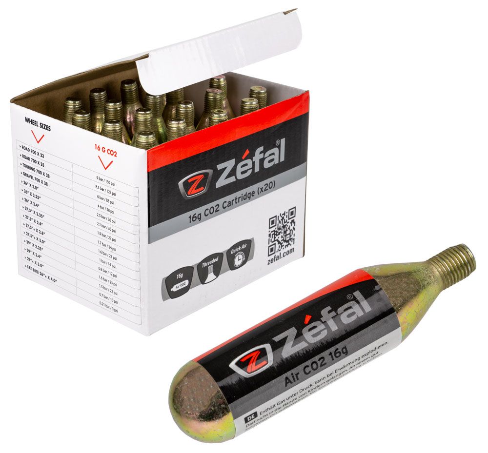 Zefal Display CO2-Kartusche ZEF 16gr Topf mit 20 Stück