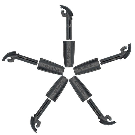Eurofender Spatd EF Bev Grip Clip schwarz PVC Set a 5