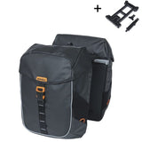 Basil Doppelte Fahrradtasche Miles Plane Mik 34 Liter 13 x 25 x 37 cm – Schwarz Orange