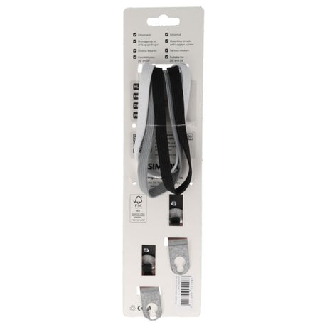 Simson Trio-Binder 60 cm – schwarz weiß grau