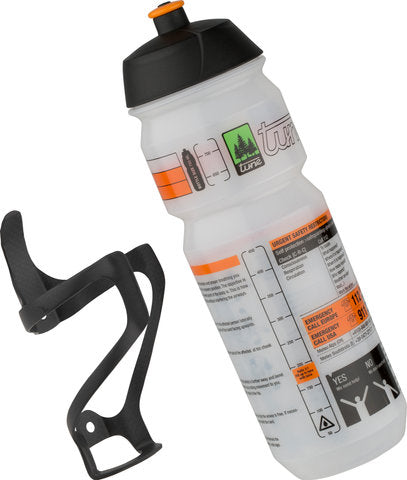 Tune Linksträger Carbon Flaschenhalter + Flasche 750ml