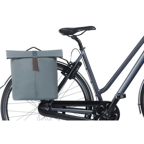 Basil Doppelte Fahrradtasche City Mik 28-32 Liter – Graphitblau