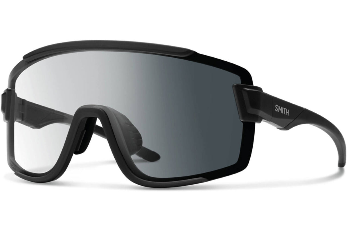 Smith-Brille Wildcat, mattschwarz, Chromapop, photochrom, klar bis grau