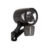 Scheinwerfer H -Black MR8 Dynamo - auf Funktion - mit Halter - 180 Lumen