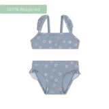Gänseblümchenblume | Blauer UV-Bikini für Mädchen