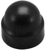 Abdeckkappenmutter M8 schwarz Kunststoff Dose 50 Stk.