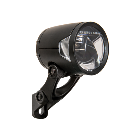 Scheinwerfer H -Black MR8 Dynamo - auf Funktion - mit Halter - 180 Lumen