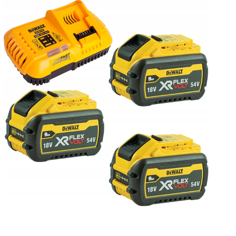Dewalt Flexvolt-Serie – Akku- und Ladegerät-Set – 54 V, 18 V – 9,0 Ah – Schnellladung