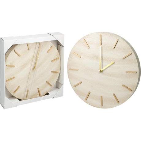 Home styling klok mdf marmer look ã˜30cm