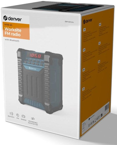 Enzo Denver Bauradio mit FM und Bluetooth wiederaufladbar – 8140350