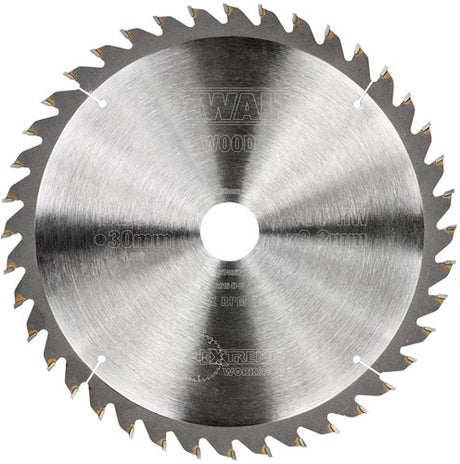 Dewalt Zubehör Kreissägeblatt 235 x 30 x 40 Zähne, Wechselzahnung, positiv 10°, Kerbe 3,0 mm – dt4067-qz