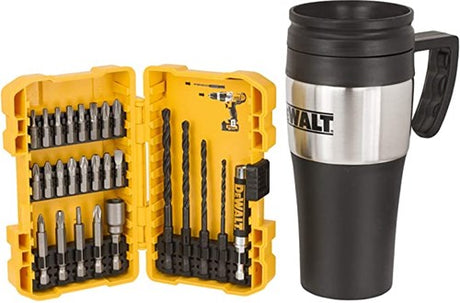 Dewalt-Zubehör dt70707-qz | 25-teiliger Bitsatz in stabiler Kofferkassette | mit Thermobecher - dt70707-qz