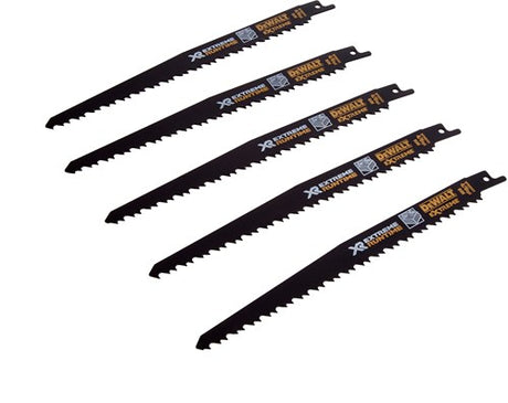 Dewalt Zubehör dt99555-qz xr 203 mm 6tpi Säbelsägeblätter (5 Stück) – dt99555-qz
