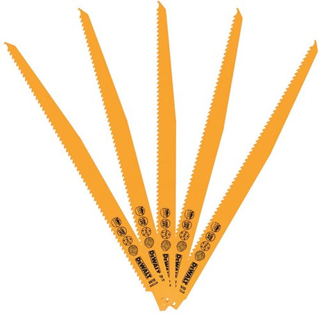 Dewalt accessoires reciprozaagblad bim 305x3,6-5,1mm hout met spijkers, snel - dt2350-qz