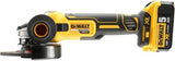 Dewalt dcg405p2 Akku-Winkelschleifer | 125mm schwarz | 18 V 5,0 Ah XR Li-Ion | +tstak