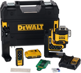 Dewalt dcle34035d1-qw kruislijnlaser | 3x360° | groene straal | + afstandsbediening | 18 volt | 1x 2.0ah li-ion + lader - dcle34035d1-qw
