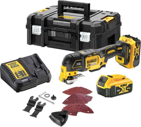 Dewalt dcs356p2 | oszillierendes Akku-Multitool | 18v | 5,0ah | Li-Ion in Tstak | 18 V (2 x 5,0 Ah-Akku + Ladegerät) – dcs356p2-qw