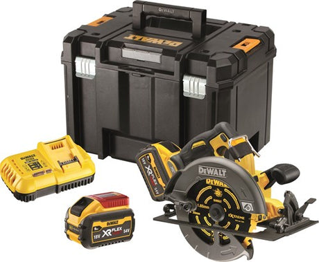 Dewalt dcs578x2 | Akku-Kreissäge | 54v xr | Flexvolt | 190mm | 2x 9,0 Ah Akku und Schnellladegerät - dcs578x2-qw