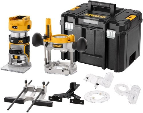 Dewalt dcw604nt | Akku-Oberfräse Kantenschneider | 18v | ohne Akkus und Ladegerät - dcw604nt-xj