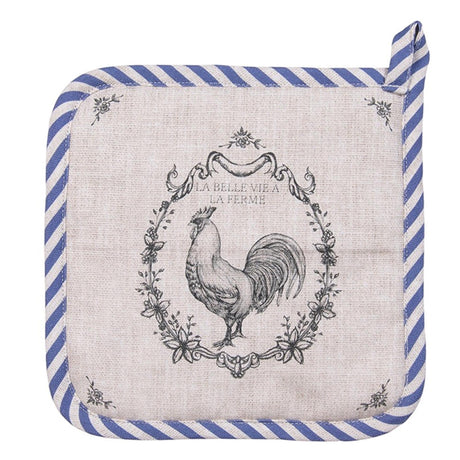 Clayre Eef Topflappen Hahn 20x20cm