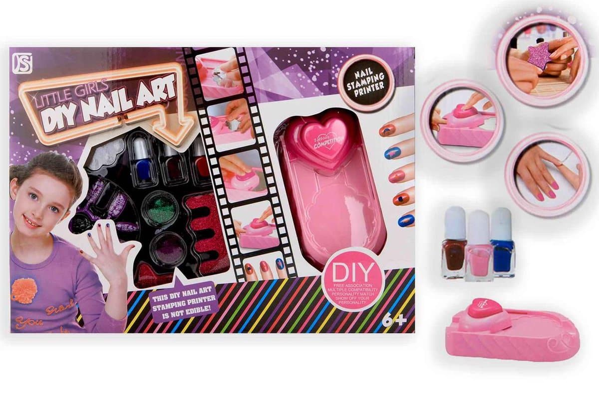 Marke: Einheit, kleine Mädchen, DIY-Nagelkunst, Nägel dekorieren