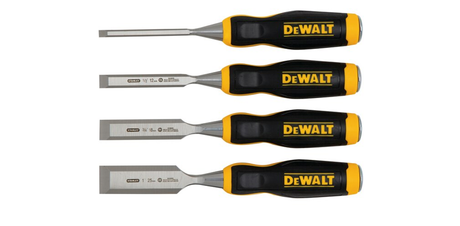 Dewalt dwht0-16063 – Holzmeißel-Set – 4-teilig – Chromstahlklingen – ergonomischer Griff