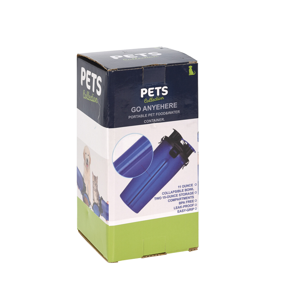 Abi dogs collection hondenvoer beker met schaaltje rood 880ml