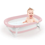 Dolu faltbares Babybad rosa weiß
