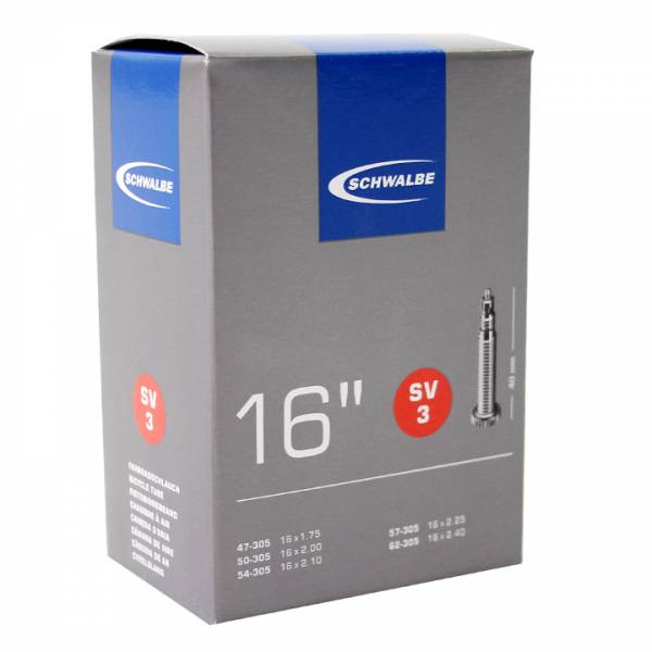 Schwalbe Innenrohr SV3 16 Zoll 47 62-305 SV 40 mm