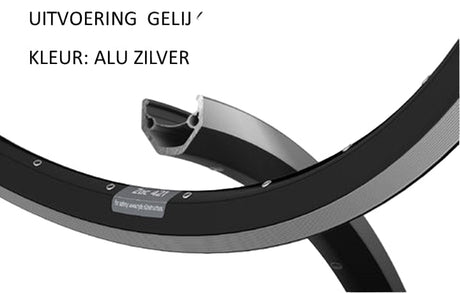 Ryde b.v. Felge 26' - 14 559 ZAC421 Aluminium CNC Silber 36 GTS.