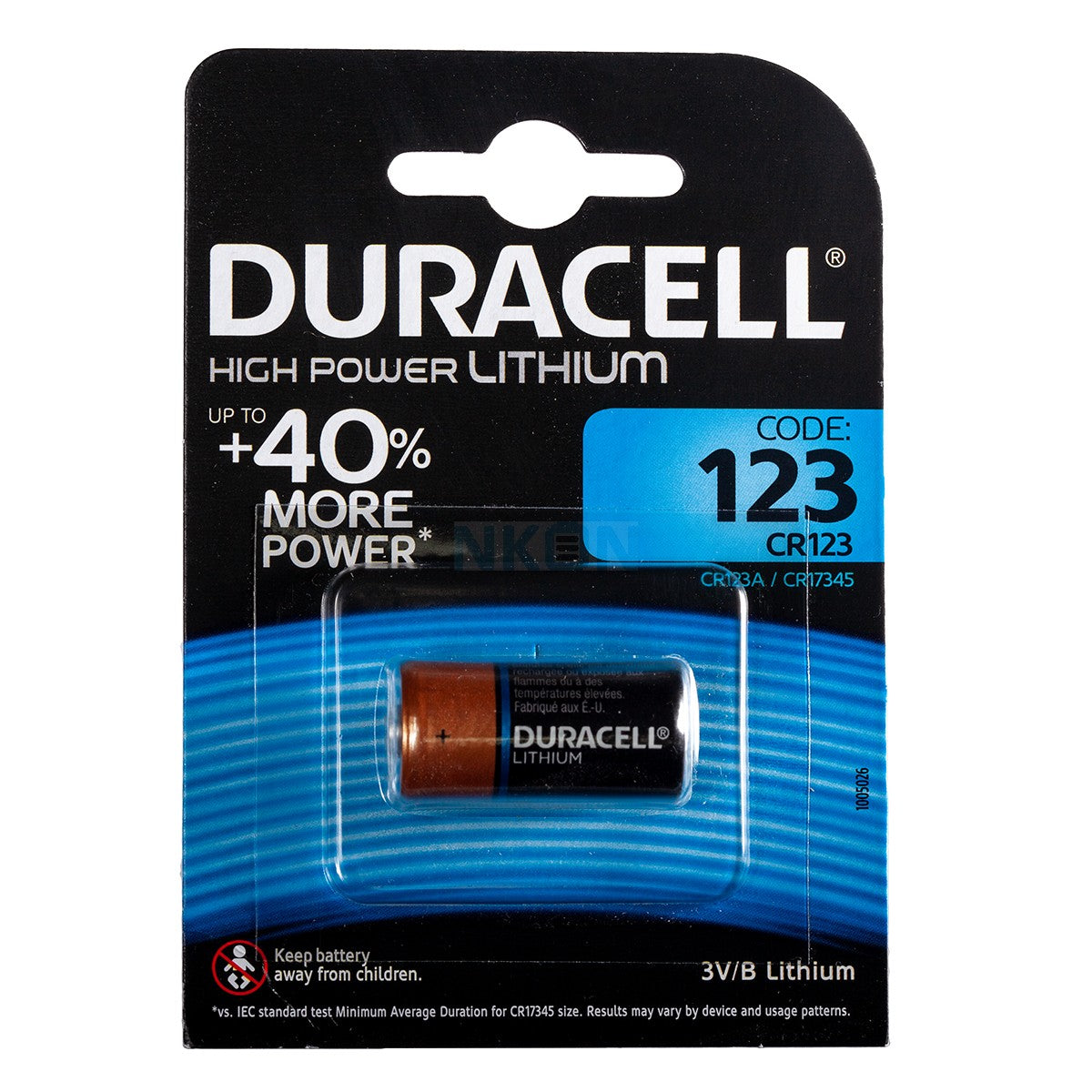 Duracell cr123 ultra m3