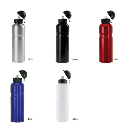 Messingfass, Wasserflasche aus Aluminium, 750 cc, schwarz, TÜV, SGS, FDA-zugelassen