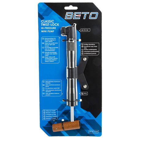 Messingfass Beto Minipumpe Holz T-Griff