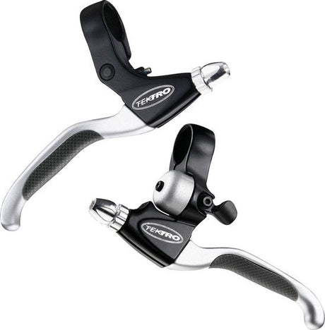 Tektro CL530TS+CL533RT Rollerbrake Bremsgriff Set 4-Finger-Schwarz-Satin mit Bell (Hanging Pack)