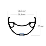 Ryde Rim 28 Rival26 36 14 Disc Black