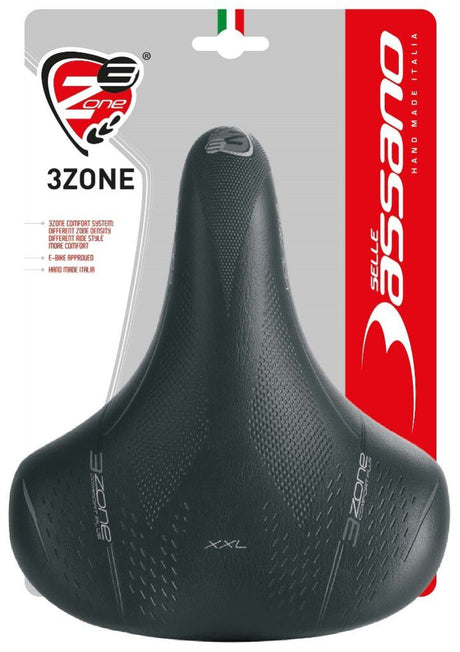 Sattel Selle Bassano Volare xxl Doppelfeder - Schwarz