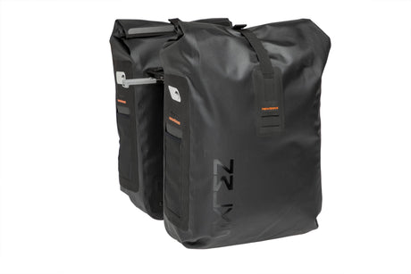 Varo wasserdichtes Doppelfahrradbeutel Schwarzer Grau 40L - Mik