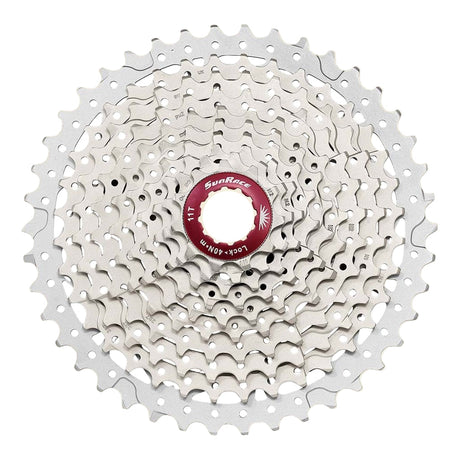 Sunrace CSMX3 10 Geschwindigkeitskassette 11-42t. Silbermetallic