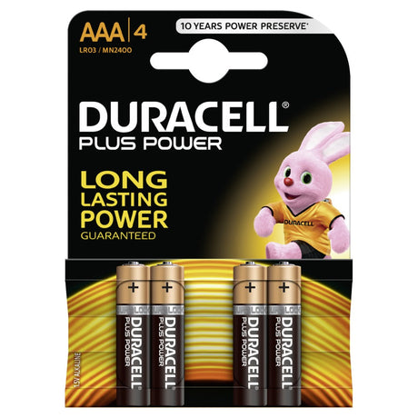 Duracell Plus Power AAA-Batterie 4 Stück