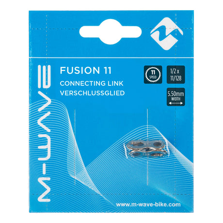 Messinggelagertes M-Wave-Schließglied 11 V. 1 2x3 32 - 5,5 mm. Silber