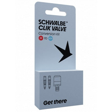 Schwalbe Clik-Ventil – SV-SCV-Umrüstsatz – Ventil mit Pumpenkopfadapter
